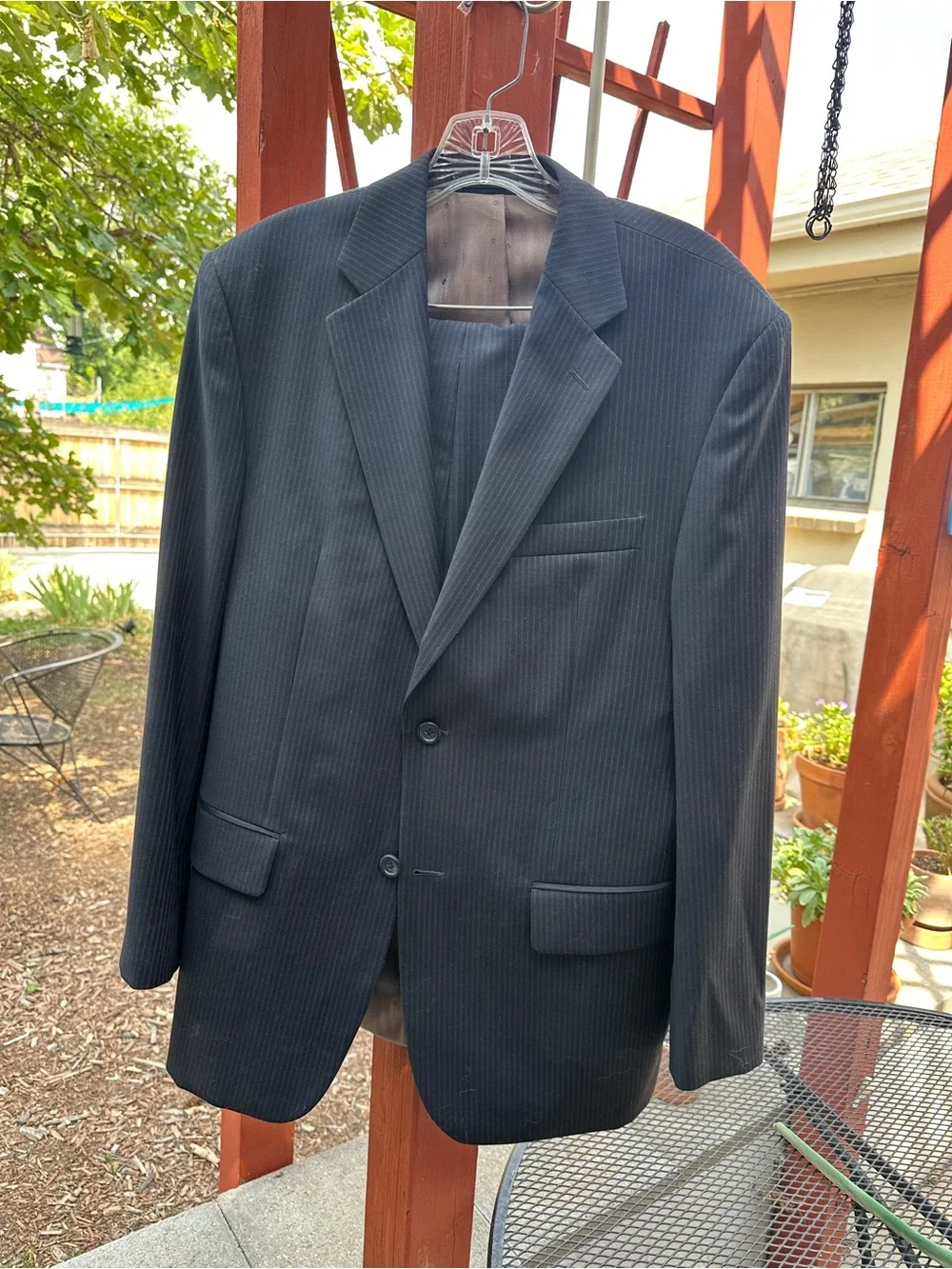 Joseph & Feiss Navy Pinstripe Suit